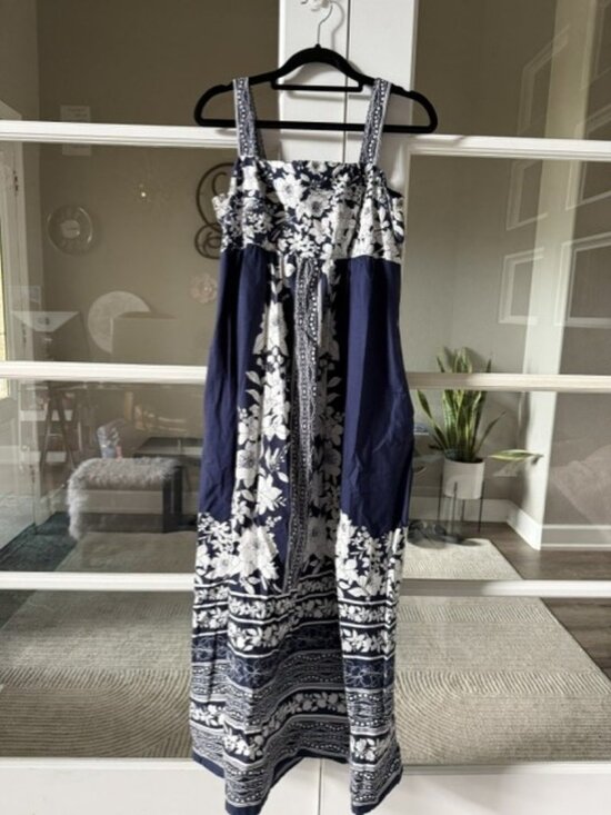 London Times Dresses & Skirts - London Times Navy Maxi Dress